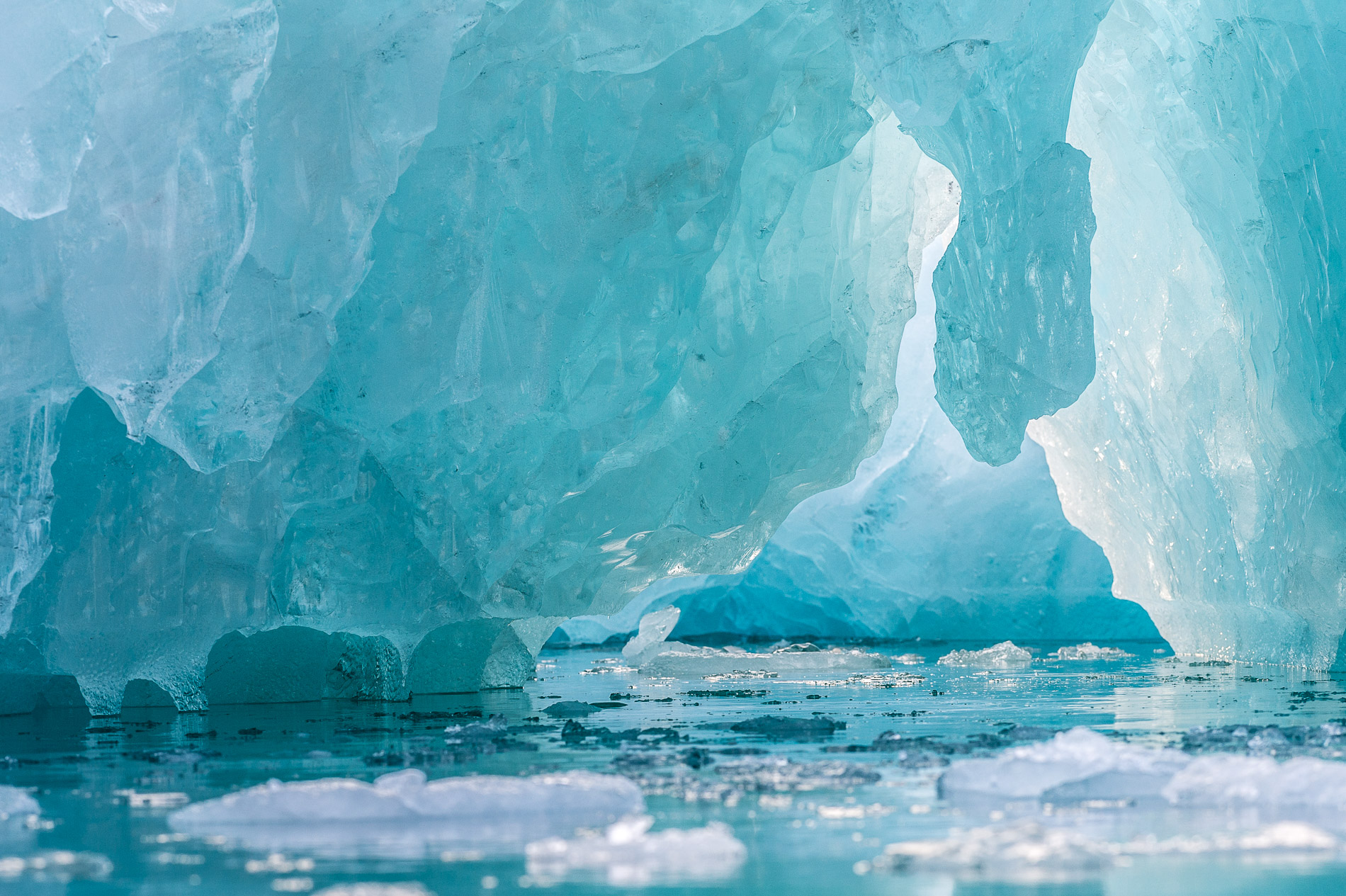 Détail de glace, Svalbard.