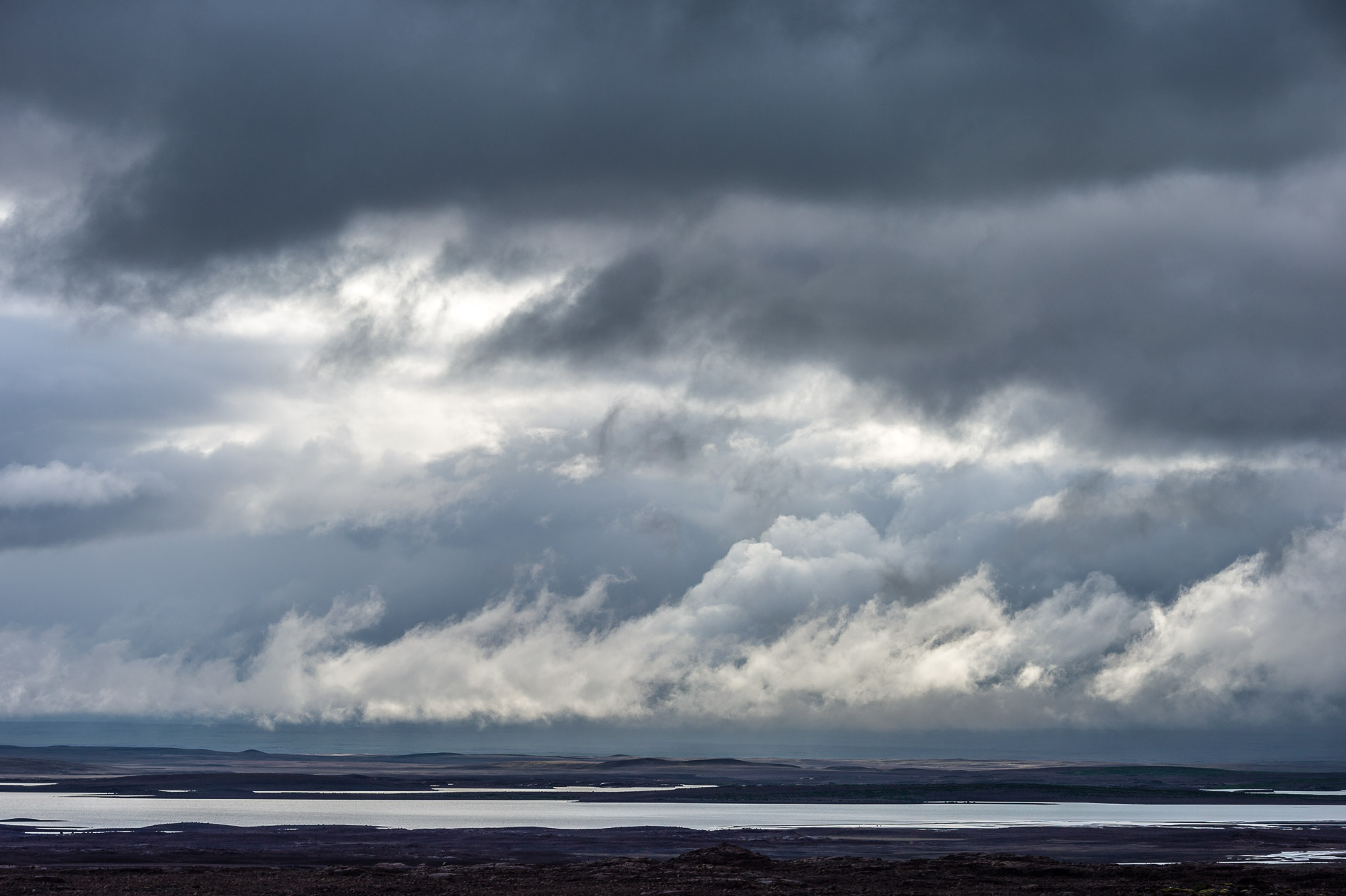 Paysage sur la piste F338, Islande.